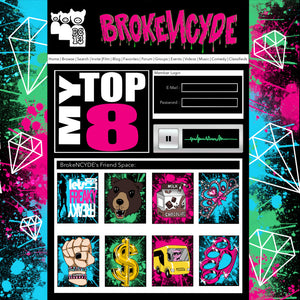 Pre-Order: Brokencyde - Myspace Top 8 [Colored Vinyl] (Pnk)