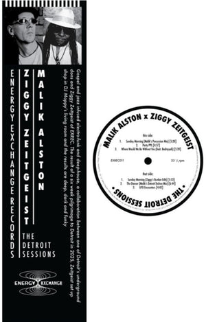Pre-Order: Ziggy Zeitgeist / Malik Alston - Detroit Sessions (Ep) [12" Vinyl]