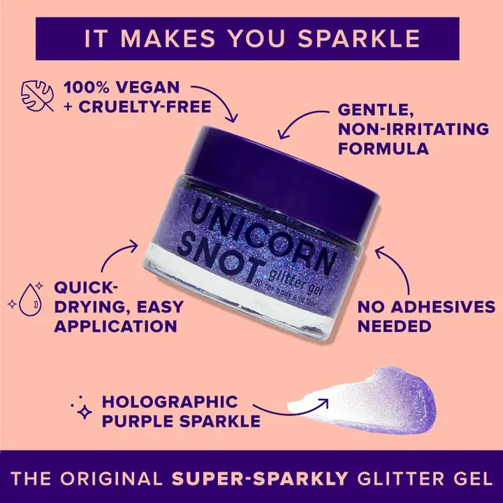Unicorn Snot The Original Glitter Gel - Ultravoilet-Purple