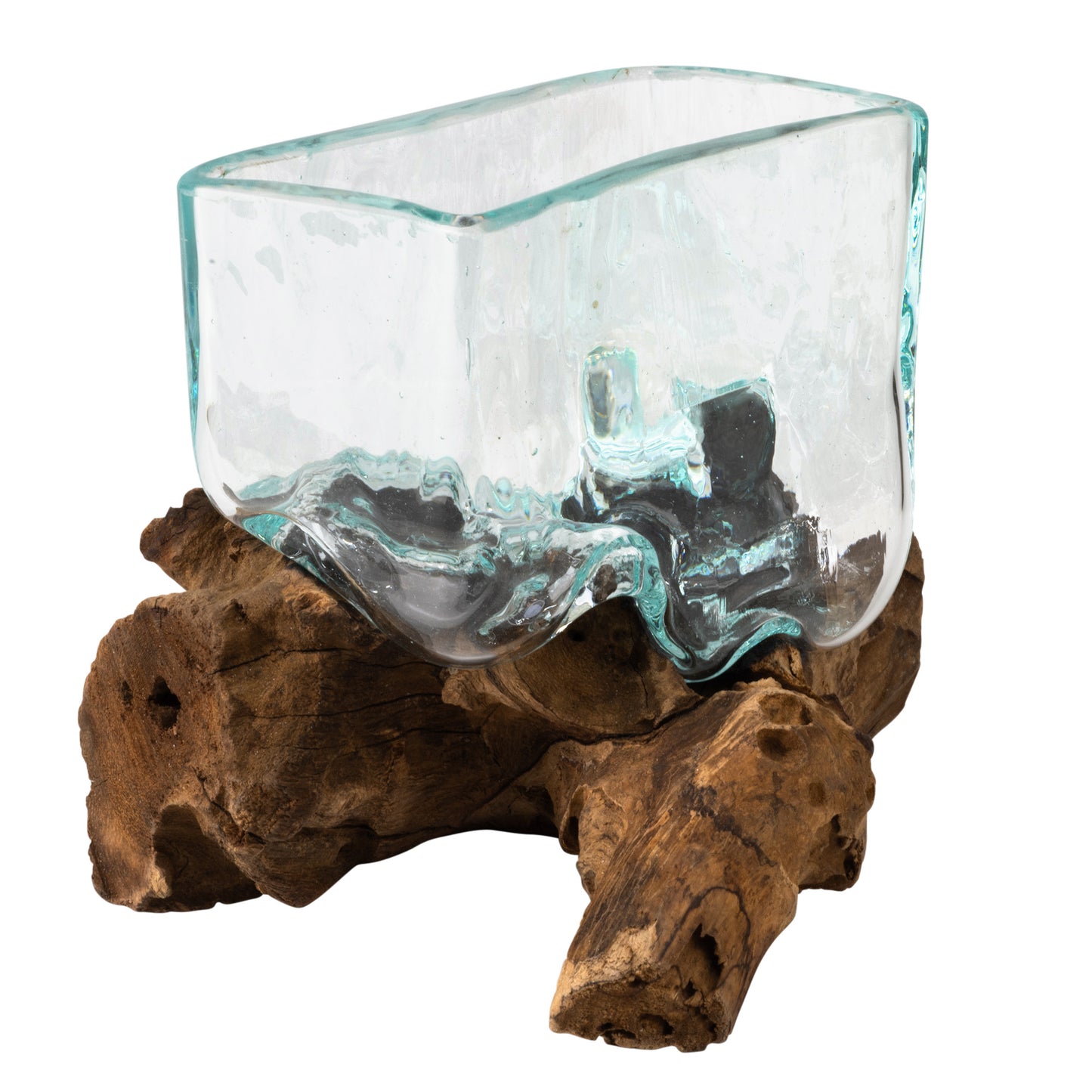 Molten Glass and Driftwood Bowl