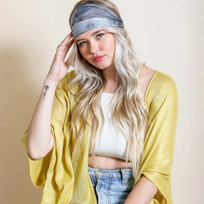Charcoal Smoke Tie Dye Headwrap