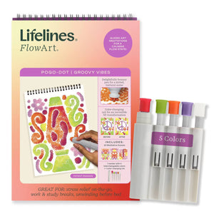 Lifelines™ FlowArt: Pogo-Dot Groovy Vibes Coloring Pad