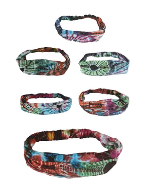 Boho Tie Dye Headwrap - Assorted Colors