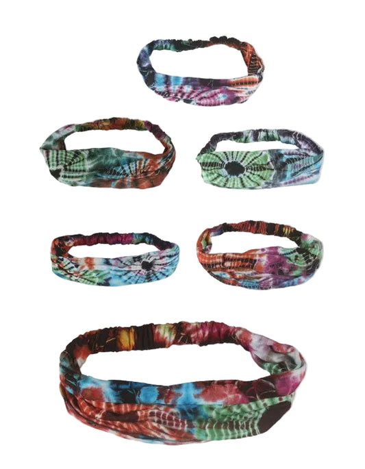 Boho Tie Dye Headwrap - Assorted Colors