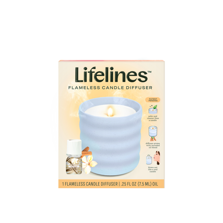 Lifelines™ ClickWick® Flameless Candle Diffuser in Periwinkle (Bubble)
