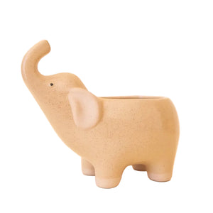 Elephant Planter in Sand - Small