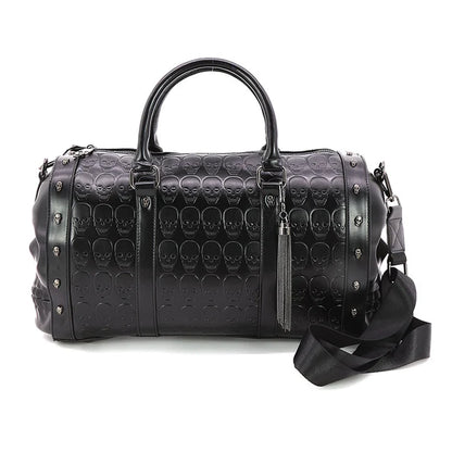 Embossed 3D Molded Skull Duffel Bag