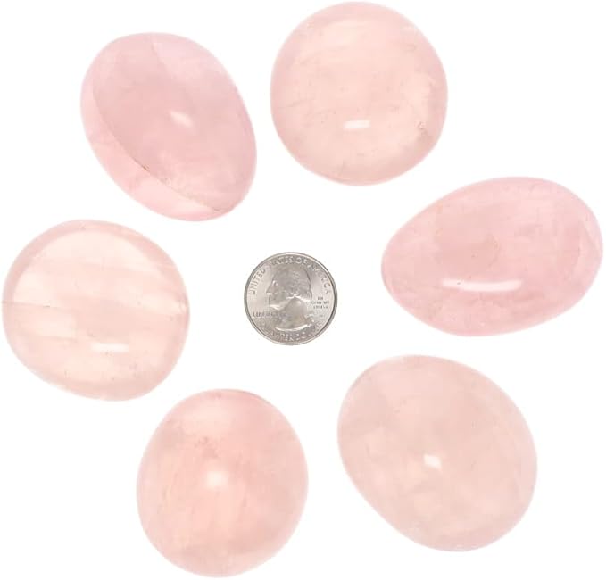 TruEnergy Rose Quartz Palm Stone - 2"-3"