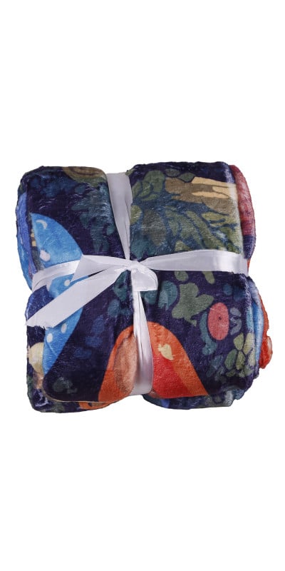 Mushroom Forest Fleece Throw Blanket 50x60"