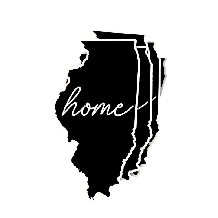 Illinois Home Sticker - 2"