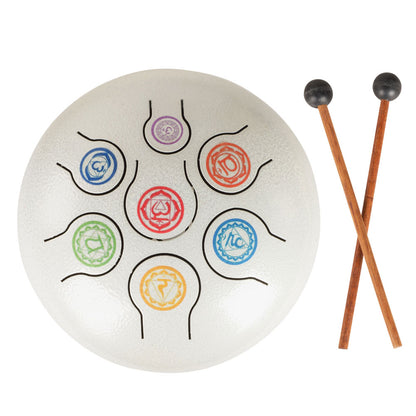Seven Chakra Tongue Drum 8" with Carrying Case
