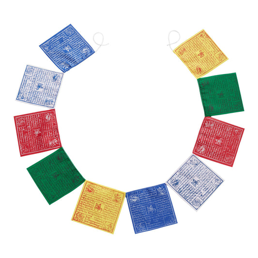 Tibetan Prayer Flag 7.5" X 7"