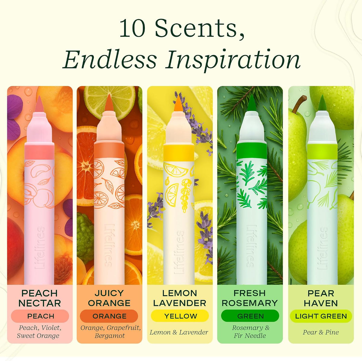 Lifelines™ Dual Ended Scented Markers - 10 Colors