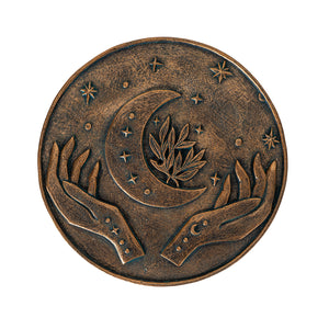 Celestial Moon & Hands Incense Burner