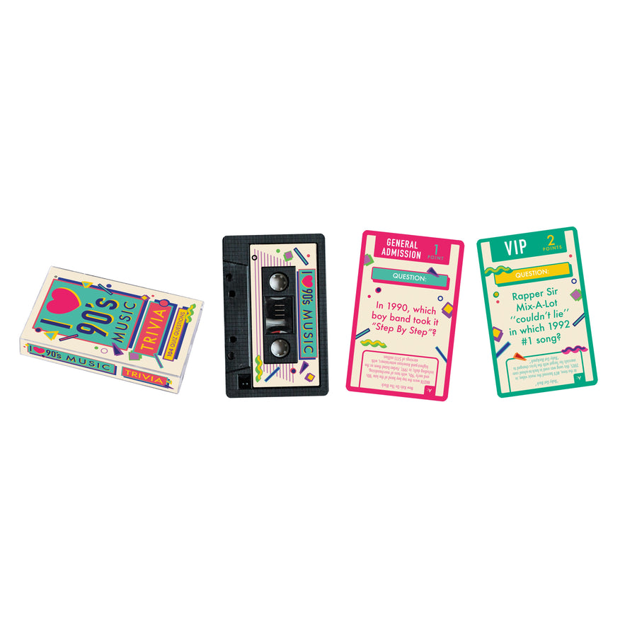 I Heart 90's Music Trivia Card Game