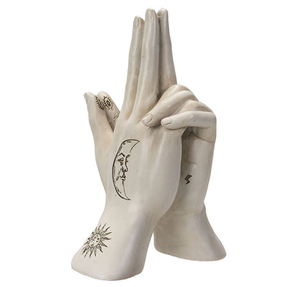 Mystic Mudra Celestial Palmistry Hands Statue
