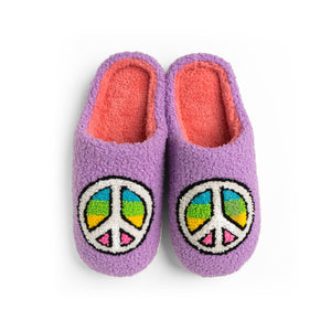 Two Left Feet Peace Sign Slipper Slides – Medium