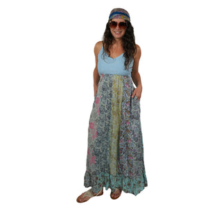 April May Maxi Dress in Sky Blue