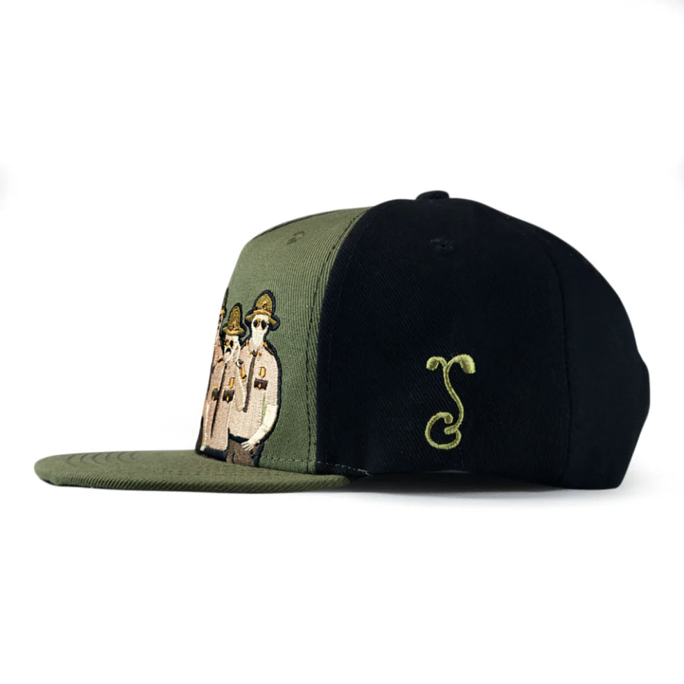 Grassroots California Super Troopers 3 Squad Green Snapback Hat