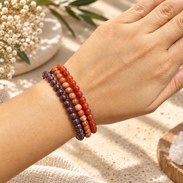 Intentions Bracelet Set - Fire 4mm