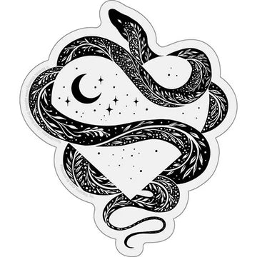 Episodic Drawing Snake Heart Drawing Sticker