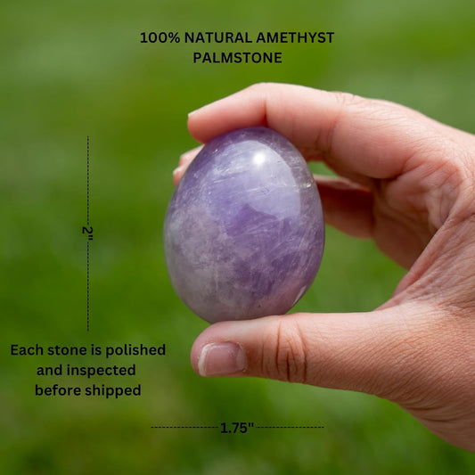 TruEnergy Amethyst Palm Stone - 2"-3"