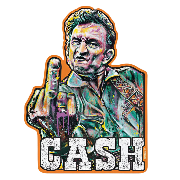 Johnny Cash Thank You Nashville Sticker