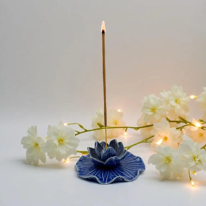 Ceramic Blooming Lotus Incense Burner