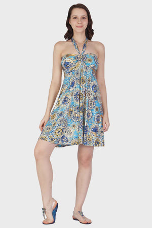 Princess Foil Prints Short Dress
