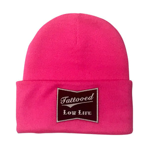 Cartel Ink Tattooed Low Life Beanie in Pink