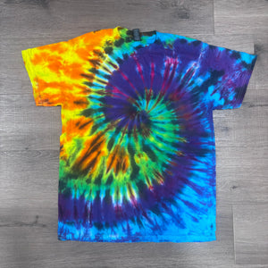 Intense Rainbow Whirlpool Tie Dye T-Shirt