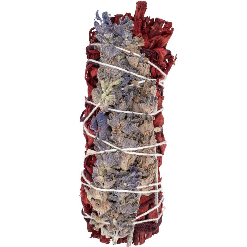 Dragon's Blood White Sage & Lavender Smudge Stick 4"