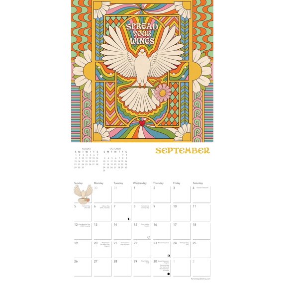 Dreamadelic: Let's get Groovy Mini Wall Calendar 2027