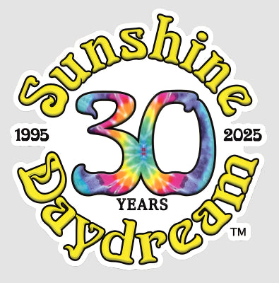 Sunshine Daydream 30th Anniversary Logo Die Cut Sticker - 2 inch