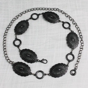 Western Concho Chain Belt