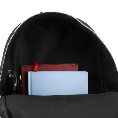 Nightmare Before Christmas Applique Character Art 12.5" Black Mini Backpack