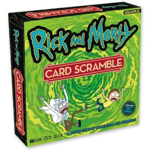 Rick & Morty Card Scramble Board Game