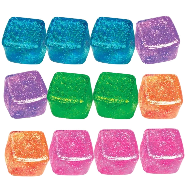 Fun Doh Squish & Squeeze Sparkle Cube Toy