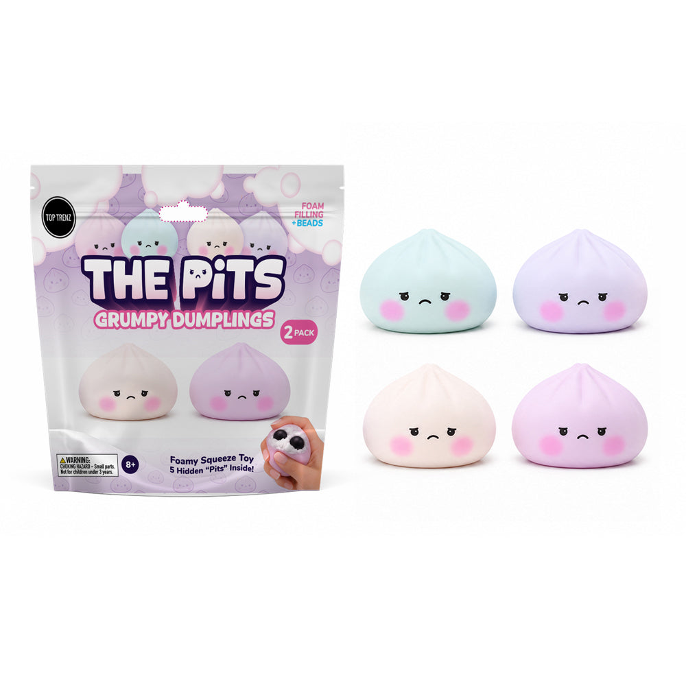 The Pits - Grumpy Dumpling Squishies - 2 Pack Assortment