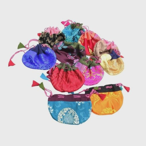 Silk/Velvet Asst Pouch Coin Purse SALE