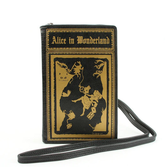 Alice In Wonderland Book Clutch Cross Body Bag