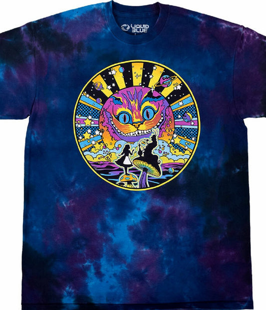 Alice in Wonderland Silhouette Tie-Dye T-Shirt