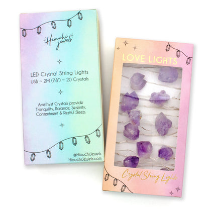 Love Lights ~ Crystal String Lights ~ Amethyst