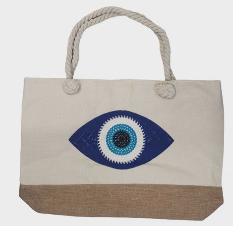 Evil Eye Beach Bag
