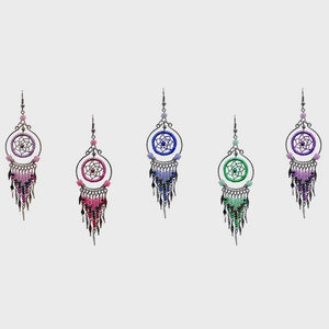 Baby Dreamcatcher Bead Inlay Earrings