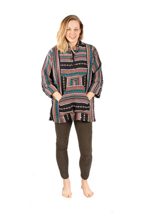 Baja Pullover with Wooden Buttons