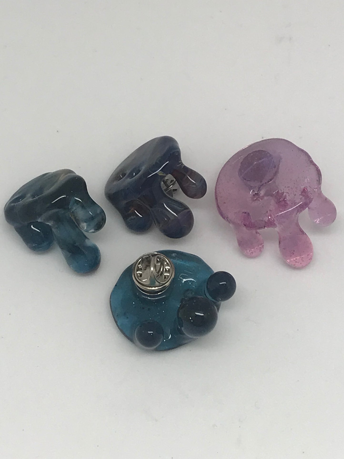 Bluebear Glass Drip Hat Pin