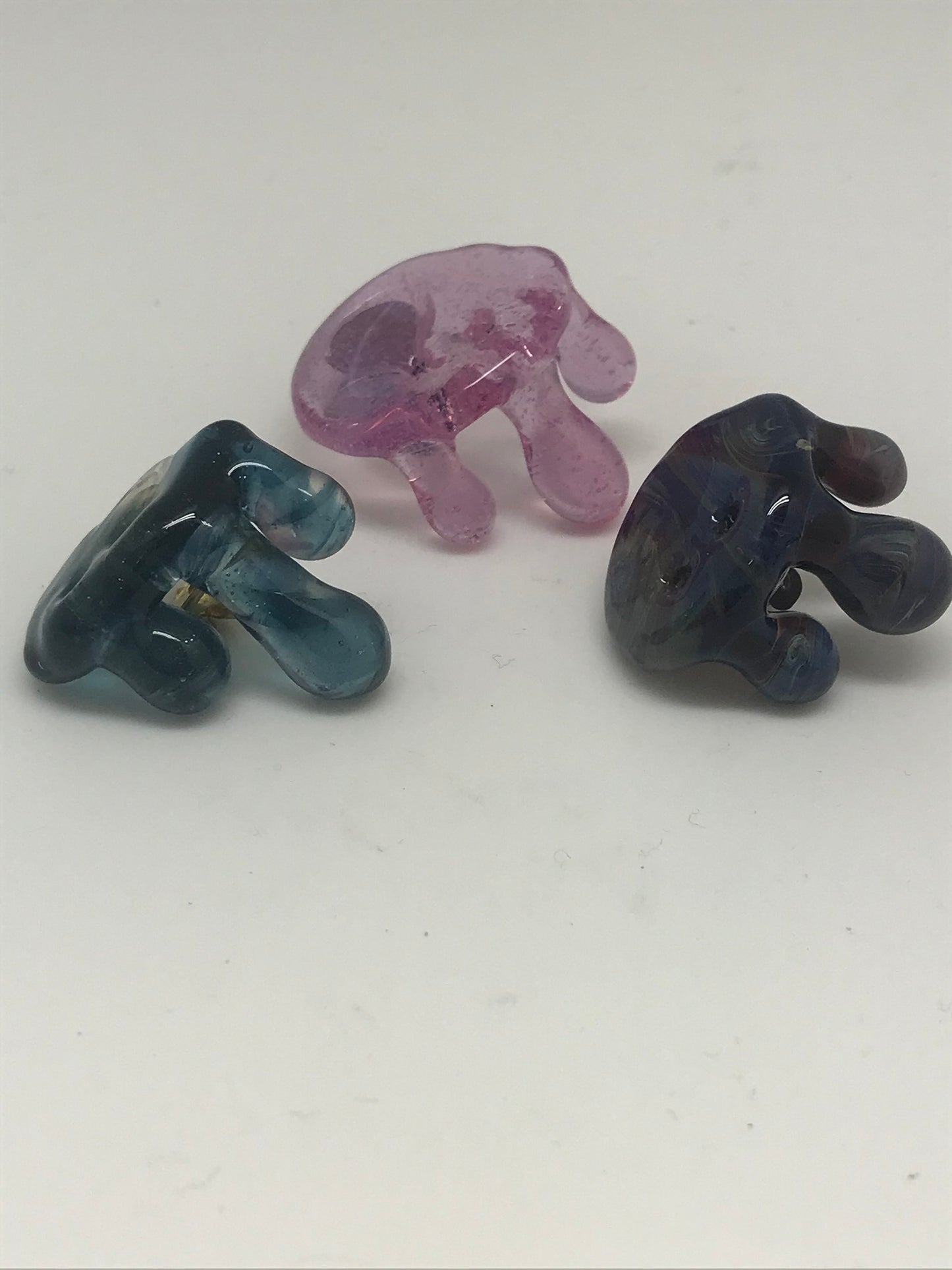Bluebear Glass Drip Hat Pin