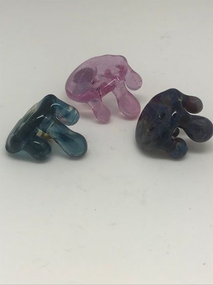 Bluebear Glass Drip Hat Pin