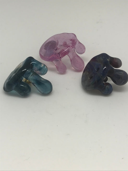 Bluebear Glass Drip Hat Pin